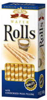 PREMIUM ROLLS - Vaflové plněné trubičky v krabičce 160g - SMETANOVÉ